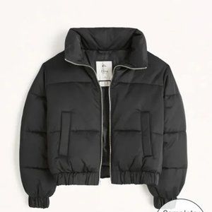 Abercrombie & Fitch Black Ultra Mini Cropped Puffer SizeXXS/XS